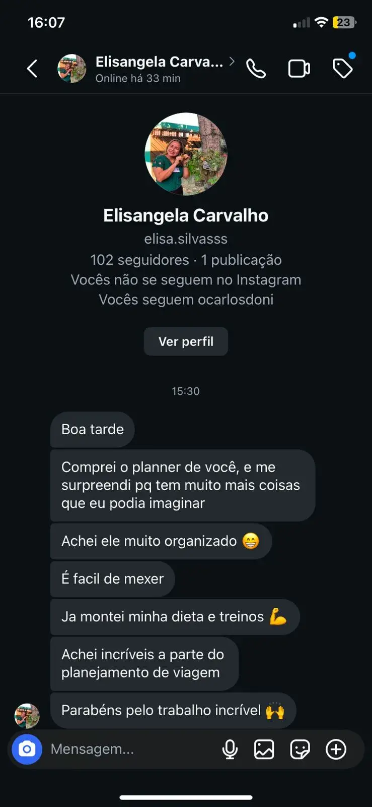depoimento elisangela